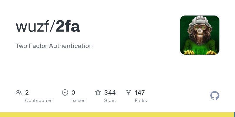 GitHub - wuzf/2fa: Two Factor Authentication